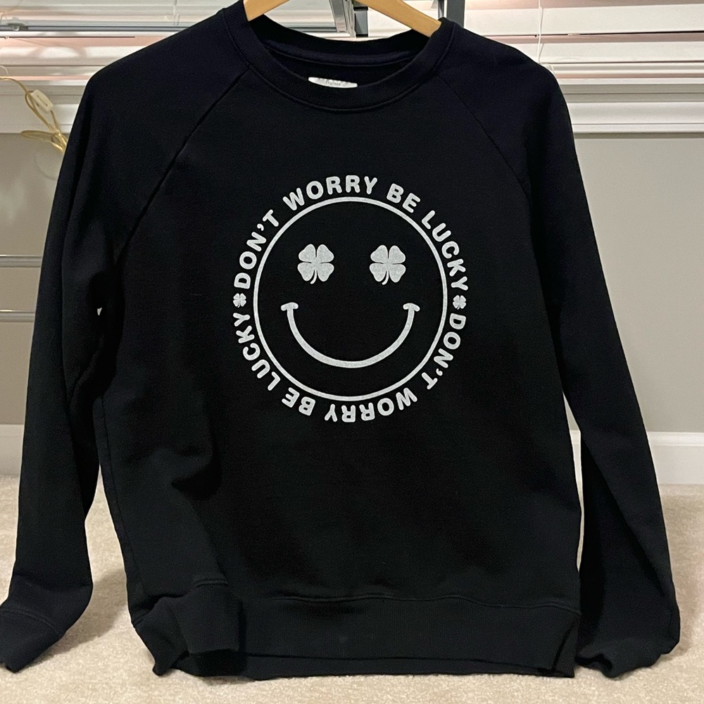 Lucky brand logo crewneck